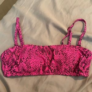 Target bikini snake skin top